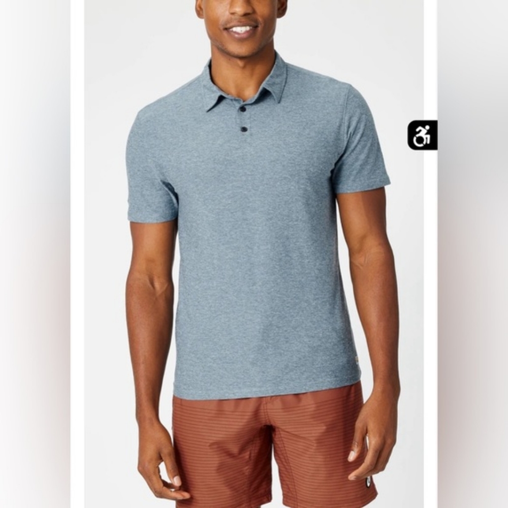Vuori Blue Polo Shirt for Men